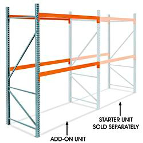 USC H-5718-ADD 2 SHELF PALLET RACK ADD-ON UNIT - 96 X 4