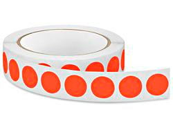 USC S-13122R REMOVABLE ADHESIVE CIRCLE LABELS - 3⁄4",