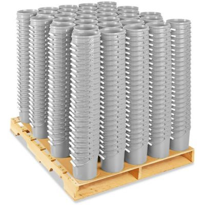 USC S-17941GRS PLASTIC PAIL SKID LOT - 1 GALLON, GRAY
