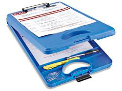 USC S-20582BLU STORAGE CLIPBOARD - BLUE
