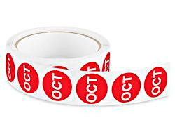 USC S-15556 CIRCLE MONTHS OF THE YEAR LABELS - "OCT"