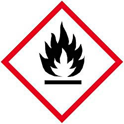 USC S-21333 GHS PICTOGRAM LABELS - FLAME, 1 X 1"