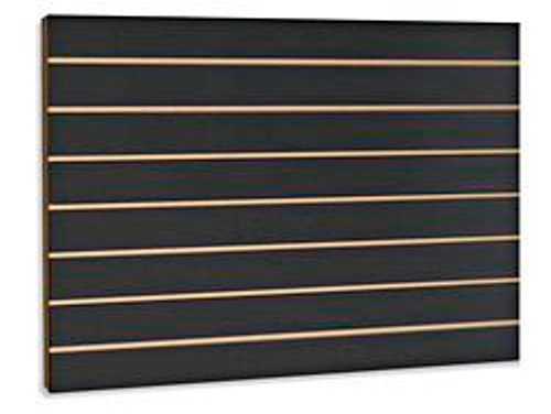 USC H-5062BL SLATWALL PANEL - 2 X 4', BLACK MELAMINE