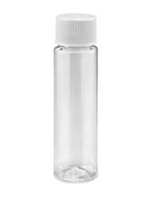 USC S-21128 CLEAR CYLINDER BOTTLES - 1 OZ, STANDARD 