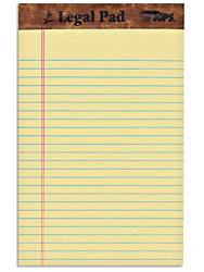 USC S-21131Y MEMO NOTEPADS - 5 X 8", CANARY