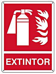USC S-21166P "EXTINTOR" SIGN - PLASTIC