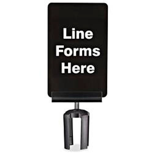 USC H-6055 CROWD CONTROL BARRIER SIGN WITH BRACKET 