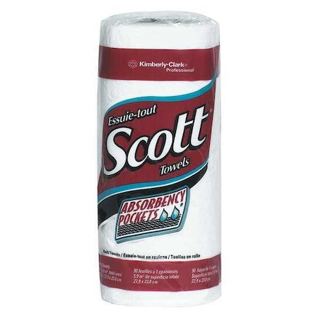 KIMBERLY CLARK TTHT1S SCOTTEX® 1-PLY PAPER TOWELS, WHITE, 20/C