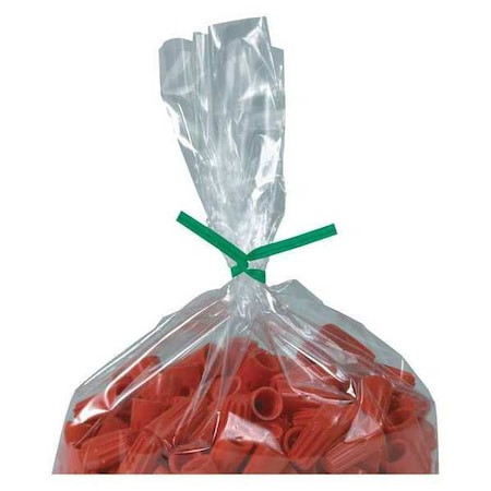 BOX PARTNERS PLT7G PLASTIC TWIST TIES, 7" X 5/32", GREEN, 2