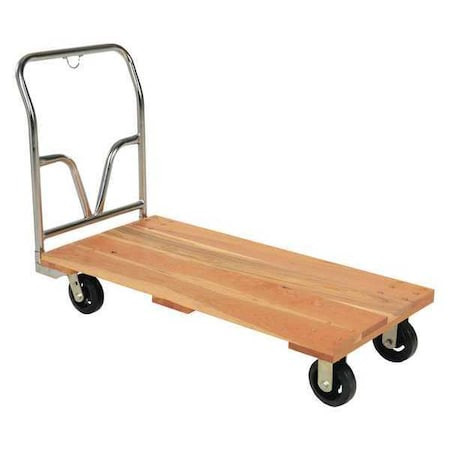 BOX PARTNERS WD2448 WOOD PLATFORM TRUCK, 24" X 48",  NATURAL
