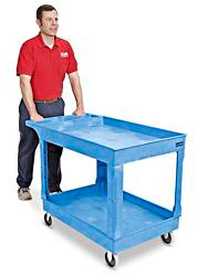 USC H-2504BLU ULINE UTILITY CART - 45 X 25 X 33", BLUE