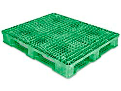 USC H-1212G RACKABLE PLASTIC PALLET - 48 X 40", GREE