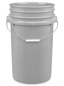 USC S-16969GR PLASTIC PAIL - 7 GALLON, GRAY