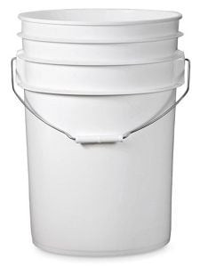 USC S-11862W PLASTIC PAIL - 6 GALLON, WHITE