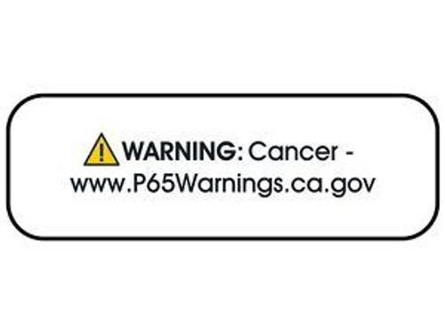 USC S-22724 CALIFORNIA PROP 65 LABELS - "WARNING: CA