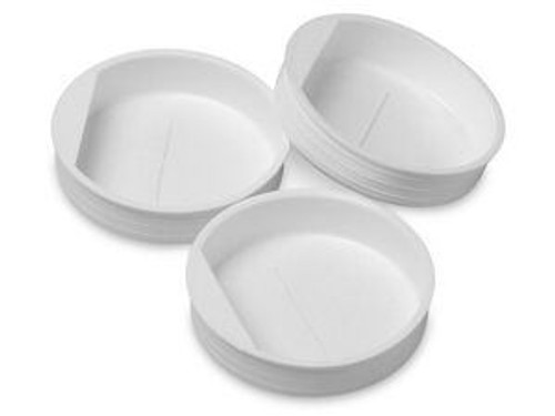 USC S-1365W PLASTIC END CAPS - 2", WHITE