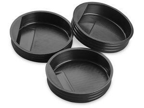 USC S-1365BL PLASTIC END CAPS - 2", BLACK