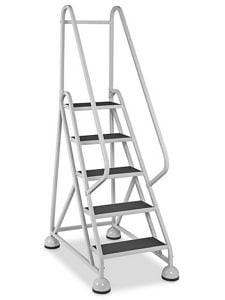 USC H-7904 STEEL STEP LADDER - 5 STEPS, GRAY
