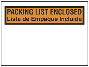 USC S-23585 ENGLISH/SPANISH PACKING LIST ENVELOPES -