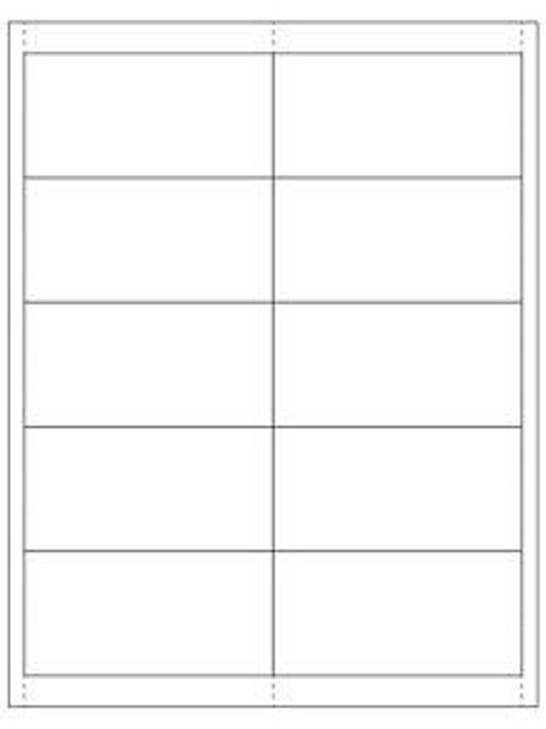 USC S-15619W INSERT CARDS - 2 X 4", WHITE