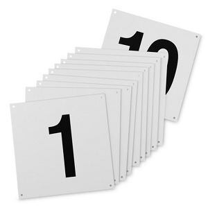 USC S-23468-1 INDOOR DOCK DOOR SIGNS - 12 X 12", 1-10