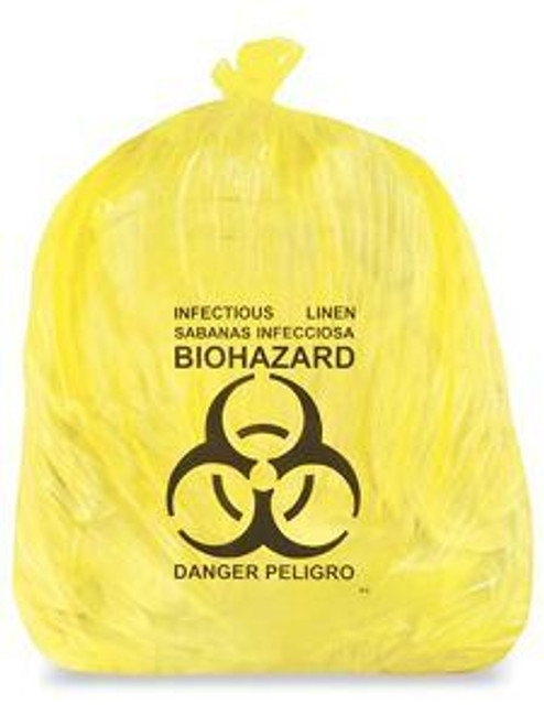 USC S-12986Y-IL BIOHAZARD TRASH LINER - 40-45 GALLON, IN