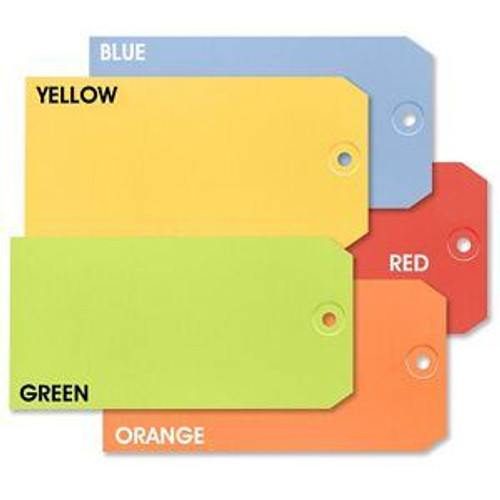 USC S-15230PLAIN ASSORTED COLOR SHIPPING TAGS - #8, 6 1Â