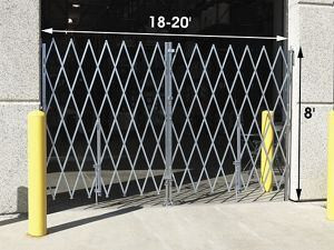 USC H-8202 FOLDING SECURITY GATE - 18-20' X 8'