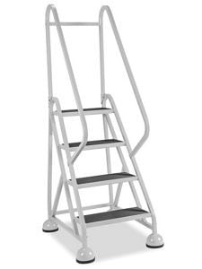 USC H-7903GR STEEL STEP LADDER - 4 STEPS, GRAY
