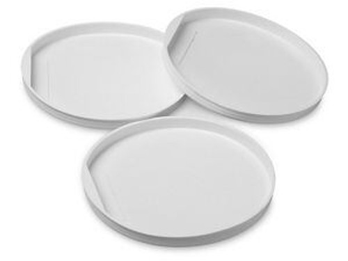 USC S-7021W PLASTIC END CAPS - 6", WHITE