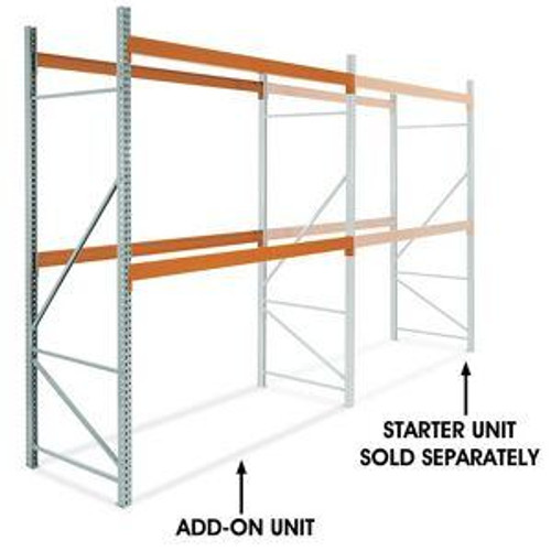 USC H-6200-ADD 2 SHELF PALLET RACK ADD-ON UNIT - 120 X 