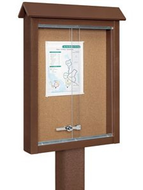 USC H-7975BR TRAIL SIGN WITH POST - BROWN USC H-7975BR TRAIL SIGN WITH POST - BROWN