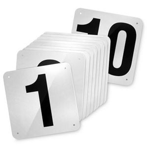 USC S-23469-1 OUTDOOR DOCK DOOR SIGNS - 18 X 18", 1-10