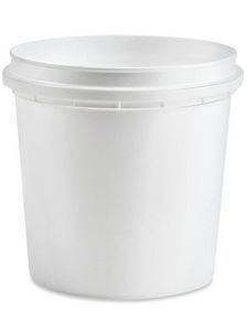 USC S-24085W PLASTIC PAIL - 1 QUART, WHITE