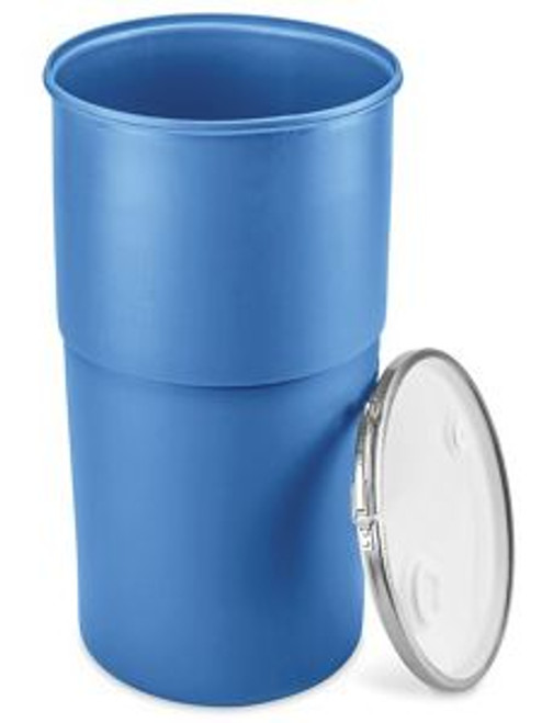 USC S-24088 PLASTIC DRUM WITH LID - 15 GALLON, OPEN 