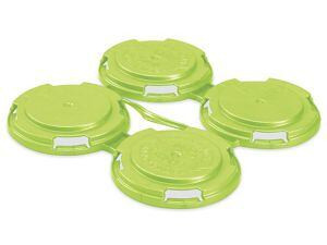 USC S-24159LIME RIGID CAN CARRIER - 4-PACK, LIME