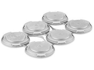 USC S-24160SIL RIGID CAN CARRIERS - 6-PACK, SILVER