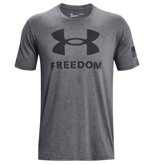 UNDER ARMOUR 1370811012XL FREEDOM LOGO T-GRY,XL