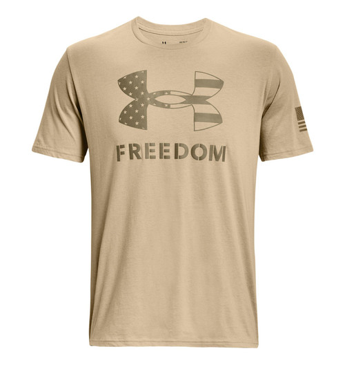 UNDER ARMOUR 13708112924X FREEDOM LOGO T-BRN,4XL