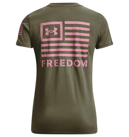 UNDER ARMOUR 1370819392LG W FREEDOM BANNER T-GRN,LG