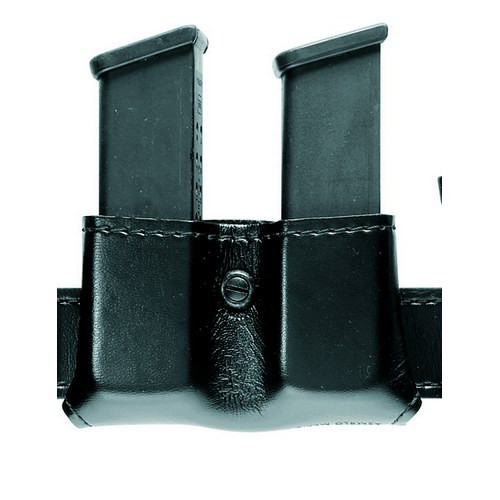 SAFARILAND 079-53-55 MAG POUCH,OPENTOP,BROWN,DOUBLE MAGAZINE