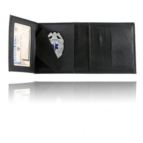BOSTON LEATHER 375-S-4018 TRI-FOLD BADGE CASE WALLET