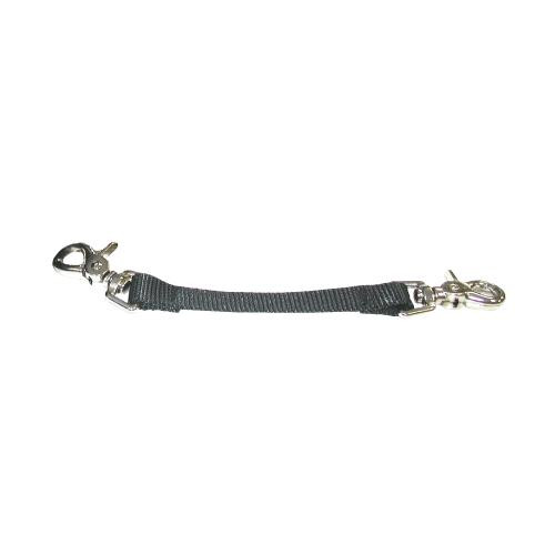 BOSTON LEATHER 5425-5 ANTI-SWAY STRAP,BLACK,NYLON NICKEL CLIP