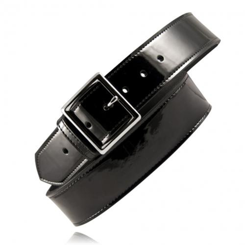 BOSTON LEATHER 6505-2-66 LEATHER GARRISON BELT 1 3/4