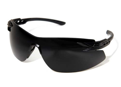 EDGE EYEWEAR XN61-G15 NOTCH SAFETY GLASSES,MATTE BLACK