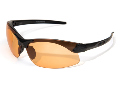 EDGE EYEWEAR SSE610 SHARP EDGE SAFETY GLASSES,MATTE BLACK