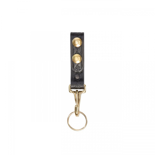AKER LEATHER A561-BW-BK SLIM SINGLE KEY STRAP.  FEATURES MATCHIN