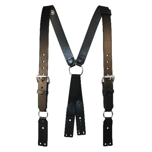 BOSTON LEATHER 9175-RED-1 STANDARD FIREFIGHTER SUSPENDERS  1 1/2 W