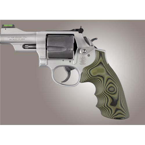 HOGUE GRIPS 19168 S&W K&L FRAME ROUND BUTT CONVERSION FING