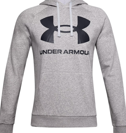UNDER ARMOUR 1357093-011-XS UA MEN'S RIVAL FLEECE BIG LOGO HOODIE